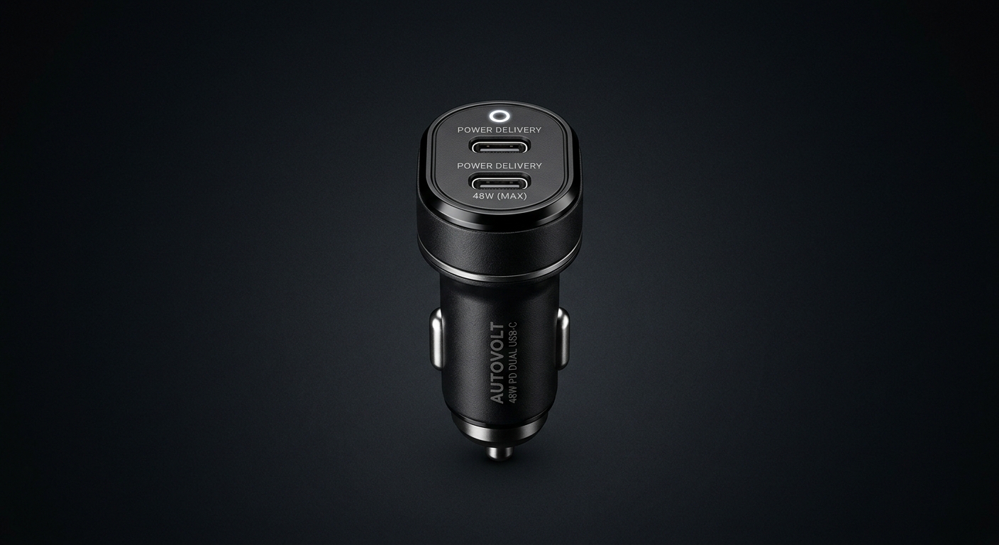 Autonabíječka 2× USB-C 48W