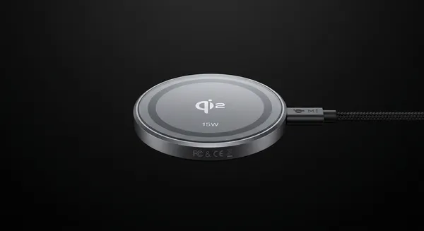 Bezdrátová nabíječka Qi2 15W