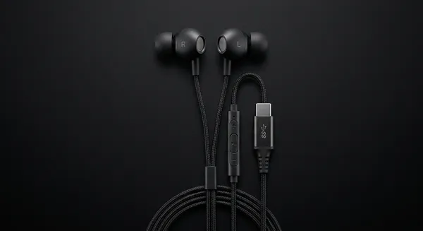 Drátová sluchátka USB-C