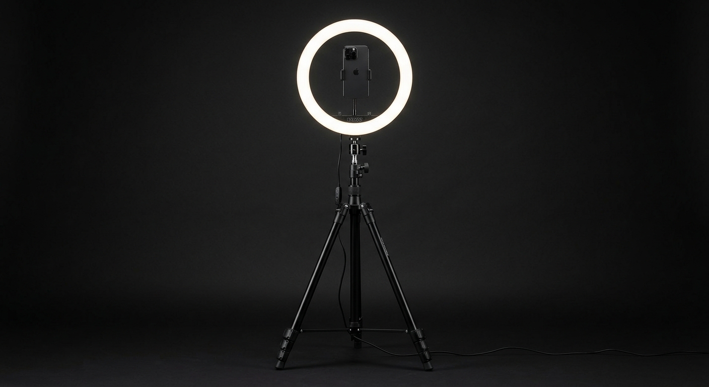 LED kroužkové světlo 10" se stojánkem