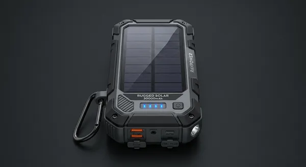 Solární powerbanka 30 000 mAh
