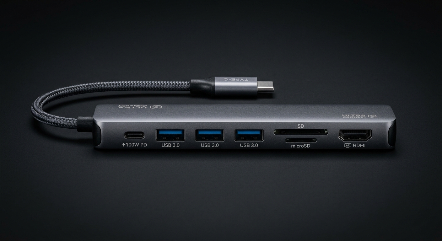 USB-C hub 6v1